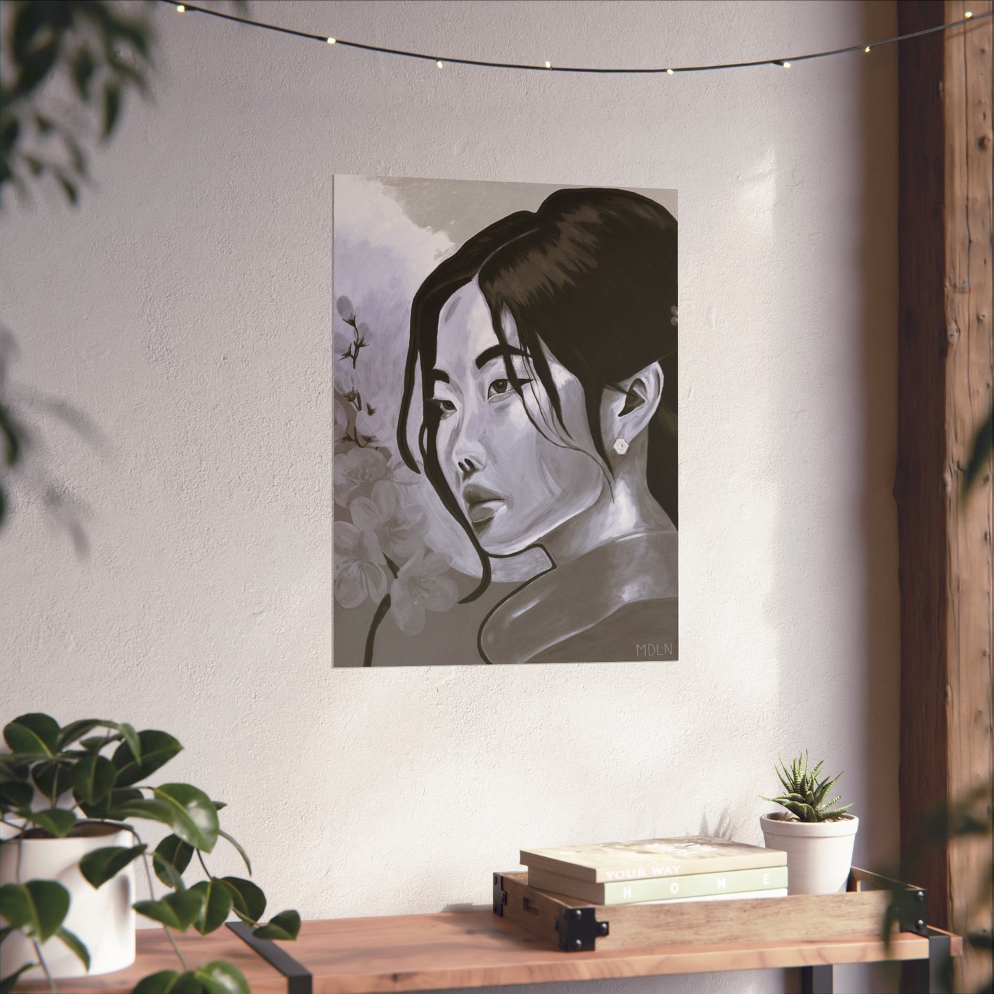 Blossom Black & White Giclée Art Print