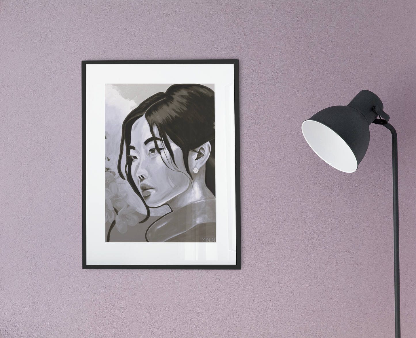 Blossom Black & White Giclée Art Print