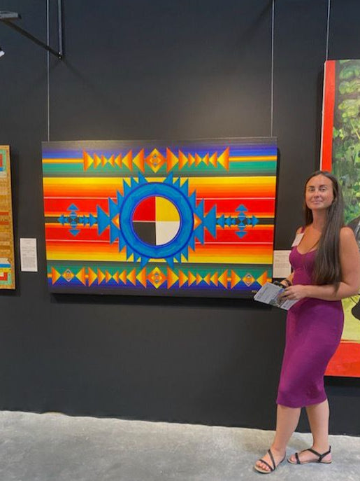 Madeleine with Indigenous Hard Drive